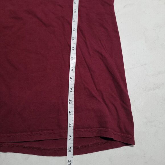 SALTY CREW Chasing Tail RISK TAKERS Classic Burgundy Red Fishing T-shirt M - Picture 4 of 9